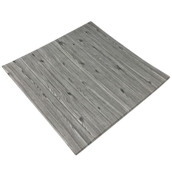 Papel de Parede 3D Madeira Cinza Kit 6 Painel Adesivo Decorativo 70 x 70 cm - 1
