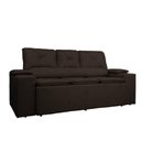 Ver imagem 7 de Sofá com Porta Copos Retrátil e Reclinável Siena 2,05m Velosuede - Netsofas - Marrom