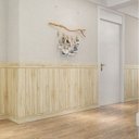 Ver imagem 4 de Papel de Parede 3D Madeira Clara Kit 6 Painel Adesivo Decorativo 70 x 70 cm