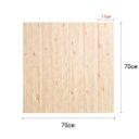 Ver imagem 6 de Papel de Parede 3D Madeira Clara Kit 6 Painel Adesivo Decorativo 70 x 70 cm