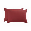 Ver imagem 3 de Kit 2 Porta Travesseiro Matelado Microfibra - Vermelho