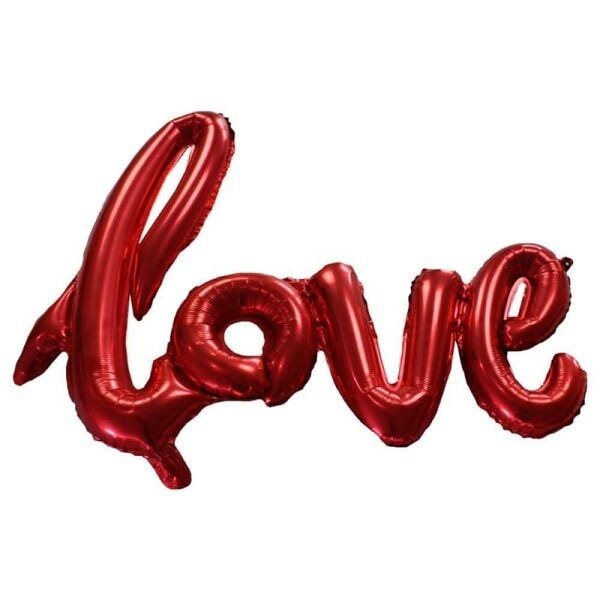 Balao inflavel metalizado declaração de amor love faixa festa decoração casamento surpresa - 1
