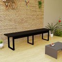 Ver imagem 1 de Banco 160cm Estilo Industrial em Mdf e Ferro para Sala de Jantar ou Varanda:preto