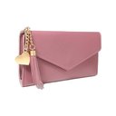 Ver imagem 2 de Carteira Feminina Vinho Claro Porta Documentos Cartões Pu