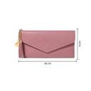 Ver imagem 3 de Carteira Feminina Vinho Claro Porta Documentos Cartões Pu