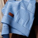 Ver imagem 3 de Coberta Infantil Mantinha Bebê Saída de Maternidade Menino Azul Bb