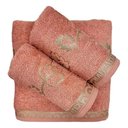 Ver imagem 3 de Jogo de Toalha Banho 4 Peças Veneza 100% Algodão Mafratex Rosa