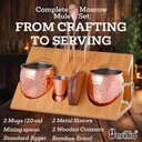 Ver imagem 2 de Barillio Conjunto de 2 Canecas Moscow Mule com Suporte