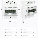 Ver imagem 4 de Medidor Consumo Energia Mono 110V 100A DDS238-4 TOMZN