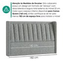 Ver imagem 6 de Cabeceira Queen 160 cm Lumina com Frame Linho Sl 66 Peer