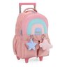 Mochila Carrinho Juvenil Arco-íris Rosa Petit Up4you Luxcel - 1