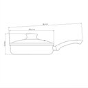 Ver imagem 4 de Frigideira Reta Tramontina Paris 24cm 2,0l Antiaderente Starflon Max Vermelho com Tampa de Vidro Tra