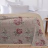 Cobertor Sherpa Queen Dupla Face Sherpa Toque Pele de Ovelha Carneiro - floral rosa - 2