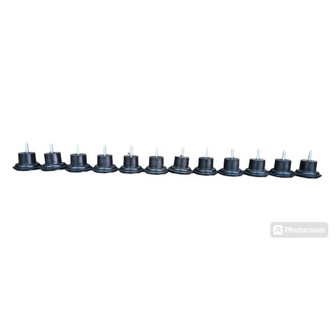 Pé para Sofá 4 Cm Preto Redondo Kit 12 Unidades