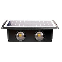 Luminária Solar Arandela 4 Fachos Led 4w Luz Amarela 3000k - 4