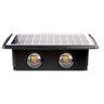 Luminária Solar Arandela 4 Fachos Led 4w Luz Amarela 3000k - 4