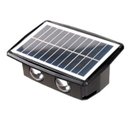 Ver imagem 1 de Luminária Solar Arandela 4 Fachos Led 4w Luz Amarela 3000k