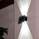 Ver imagem 5 de Luminária Solar Arandela 4 Fachos Led 4w Luz Amarela 3000k