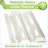 Telha Pet Transparente Tradição Tegula 291 Kit 11 Telha(S) - 2