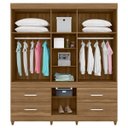 Ver imagem 2 de Guarda-Roupa Casal 6 Portas Guarujá Amêndola Touch Demóbile