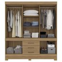 Ver imagem 2 de Guarda Roupa Casal 10 Portas New Murano c/ Espelho 83530EL Amêndola Touch Demóbile