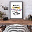 Ver imagem 2 de Quadro Decorativo Abraço 24x18cm - com vidro:Madeira preta