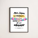 Ver imagem 1 de Quadro Decorativo Abraço 24x18cm - com vidro:Madeira preta