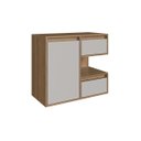 Ver imagem 2 de Gabinete para Banheiro 80cm 1 Porta 2 Gavetas e Nicho Mel/Arenas Paula BL2001 - Faema Móveis
