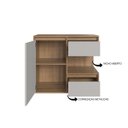Ver imagem 3 de Gabinete para Banheiro 80cm 1 Porta 2 Gavetas e Nicho Mel/Arenas Paula BL2001 - Faema Móveis