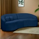 Ver imagem 2 de Sofá Orgânico Palermo 4 Lugares 210cm Bouclê - Sofa Store:bouclê Azul Marinho