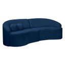 Ver imagem 3 de Sofá Orgânico Palermo 4 Lugares 210cm Bouclê - Sofa Store:bouclê Azul Marinho