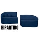Ver imagem 5 de Sofá Orgânico Palermo 4 Lugares 210cm Bouclê - Sofa Store:bouclê Azul Marinho