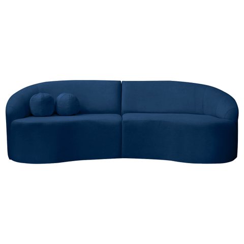 Sofá Orgânico Palermo 4 Lugares 210cm Bouclê - Sofa Store:bouclê Azul Marinho