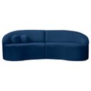 Ver imagem 1 de Sofá Orgânico Palermo 4 Lugares 210cm Bouclê - Sofa Store:bouclê Azul Marinho