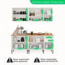 Ver imagem 4 de Cozinha Compacta 4 Peças 9 Portas 2 Gavetas Paris Sallêto Móveis