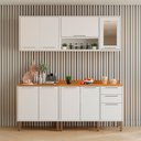 Ver imagem 1 de Cozinha Compacta 4 Peças 9 Portas 2 Gavetas Paris Sallêto Móveis