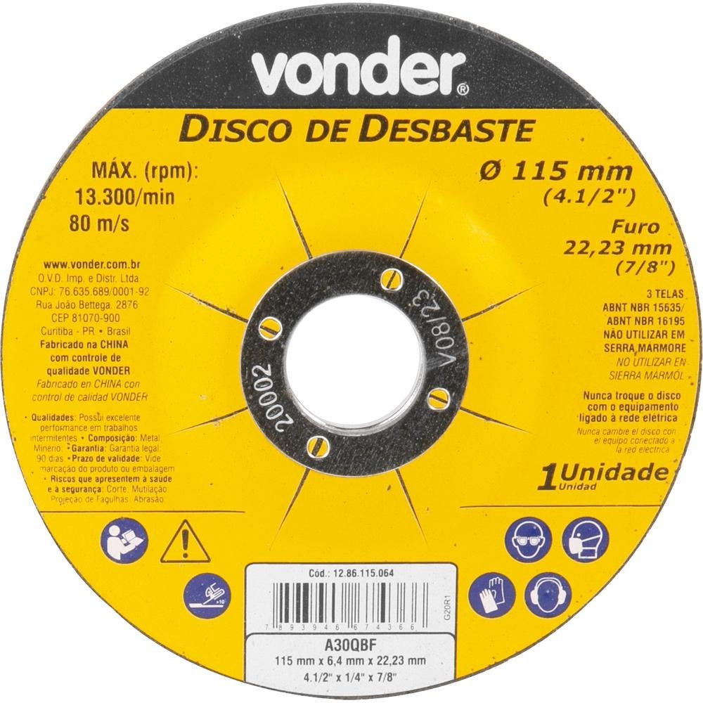 STAHLWERK SW Pro Grind Disco Abrasivo 125mm X 6,4mm - Set Da 10 Per Sgrossatura Acciaio E Inox