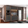 Armário Cozinha Completo 100% Mdf 5 Peças Syrah:amêndoa/off White - 1
