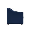 Ver imagem 5 de Kit 2 Poltronas Killa para Recepção Consultório Barbearia Azul-marinho