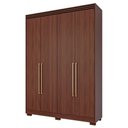 Ver imagem 2 de Guarda-Roupa Casal Zoe 4 Portas de Abrir 2 Gavetas com Pés 100 MDF Pm Home