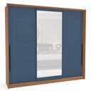 Ver imagem 4 de Guarda Roupa Casal 220cm 3 Portas de Correr com Espelho 240856 Lisboa Politorno Móveis