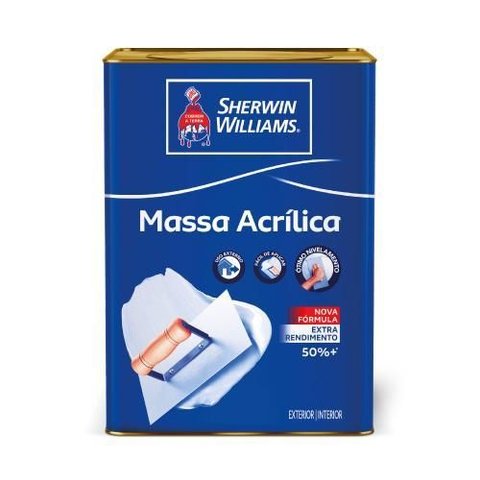 Massa Acrilica Branco Lata 18 Litros Sherwin Williams Parede