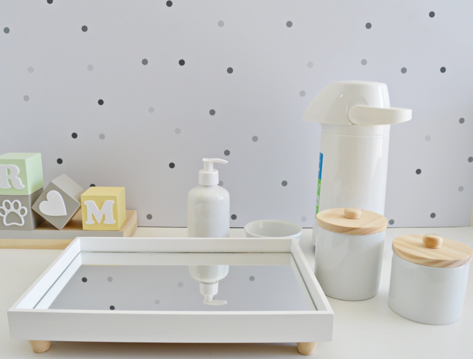 Kit Higiene Porcelana Montessori Bebê Bancada Unissex K203 - 2