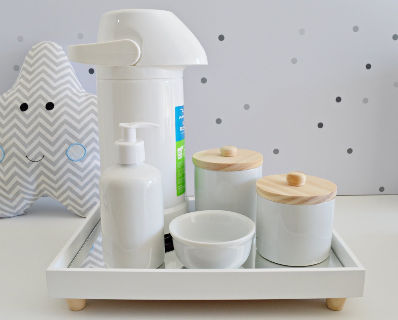 Kit Higiene Porcelana Montessori Bebê Bancada Unissex K203 - 3