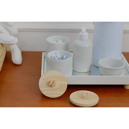Kit Higiene Porcelana Montessoriano Bebê Bancada Unissex Enxoval K203 - 15