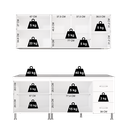 Ver imagem 6 de Armário de Cozinha Modulada Compacta Fidelitá Viena 4 Peças 190cm 9 Portas 3 Gavetas com Tampo