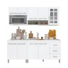 Armário de Cozinha Modulada Compacta Fidelitá Viena 4 Peças 190cm 9 Portas 3 Gavetas com Tampo - 2