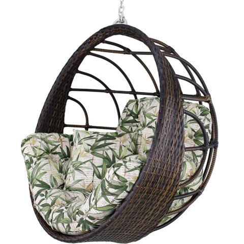 Balanço Ninho Suspenso Hungria em Alumínio e Fibra Sintética - Teto, Jardim, Área