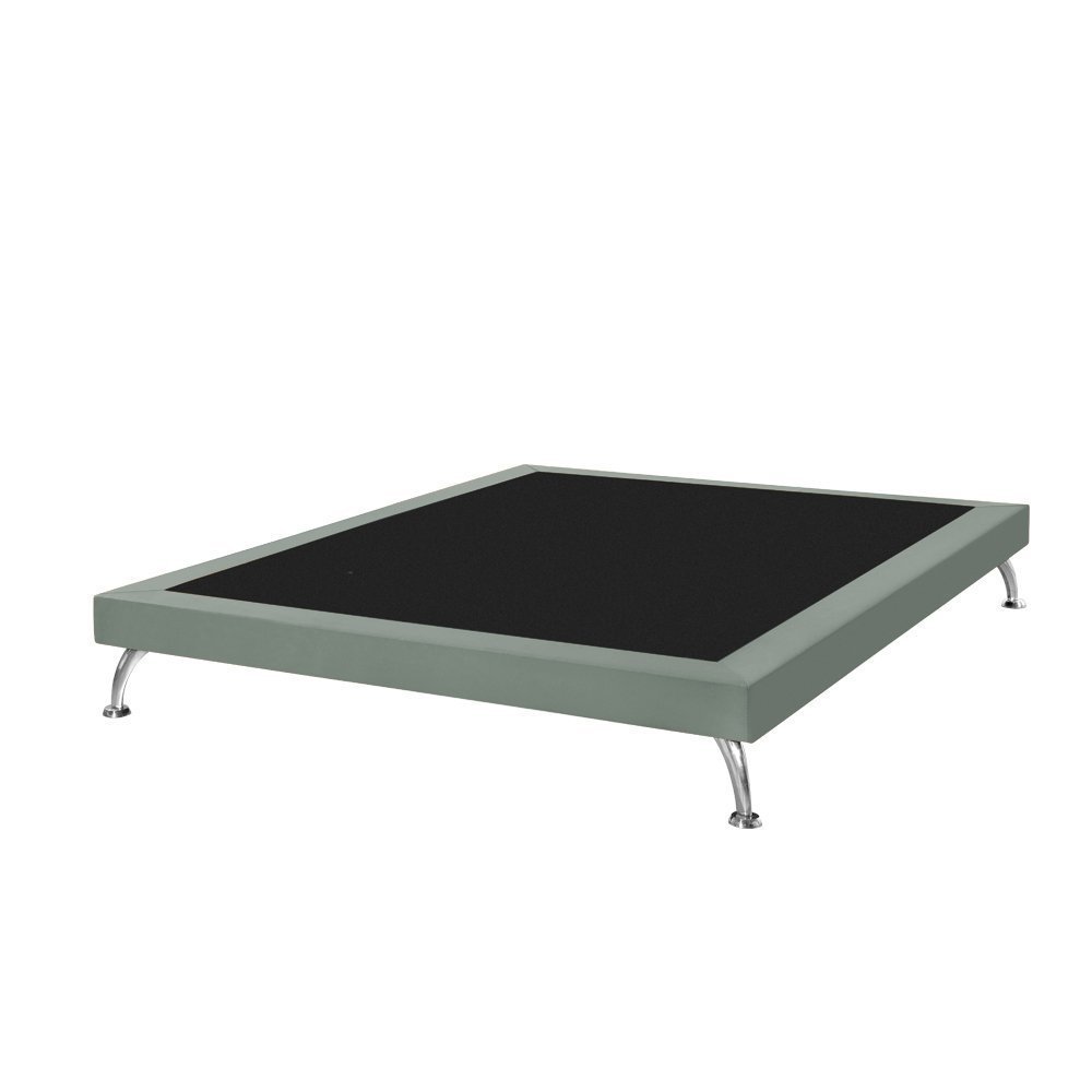 Base Cama Box Casal Japonesa 140cm em Veludo Cinza - 2