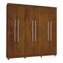 Ver imagem 1 de Guarda Roupa Elegance 6 Portas com Pes Imbuia Rustico - Vlr